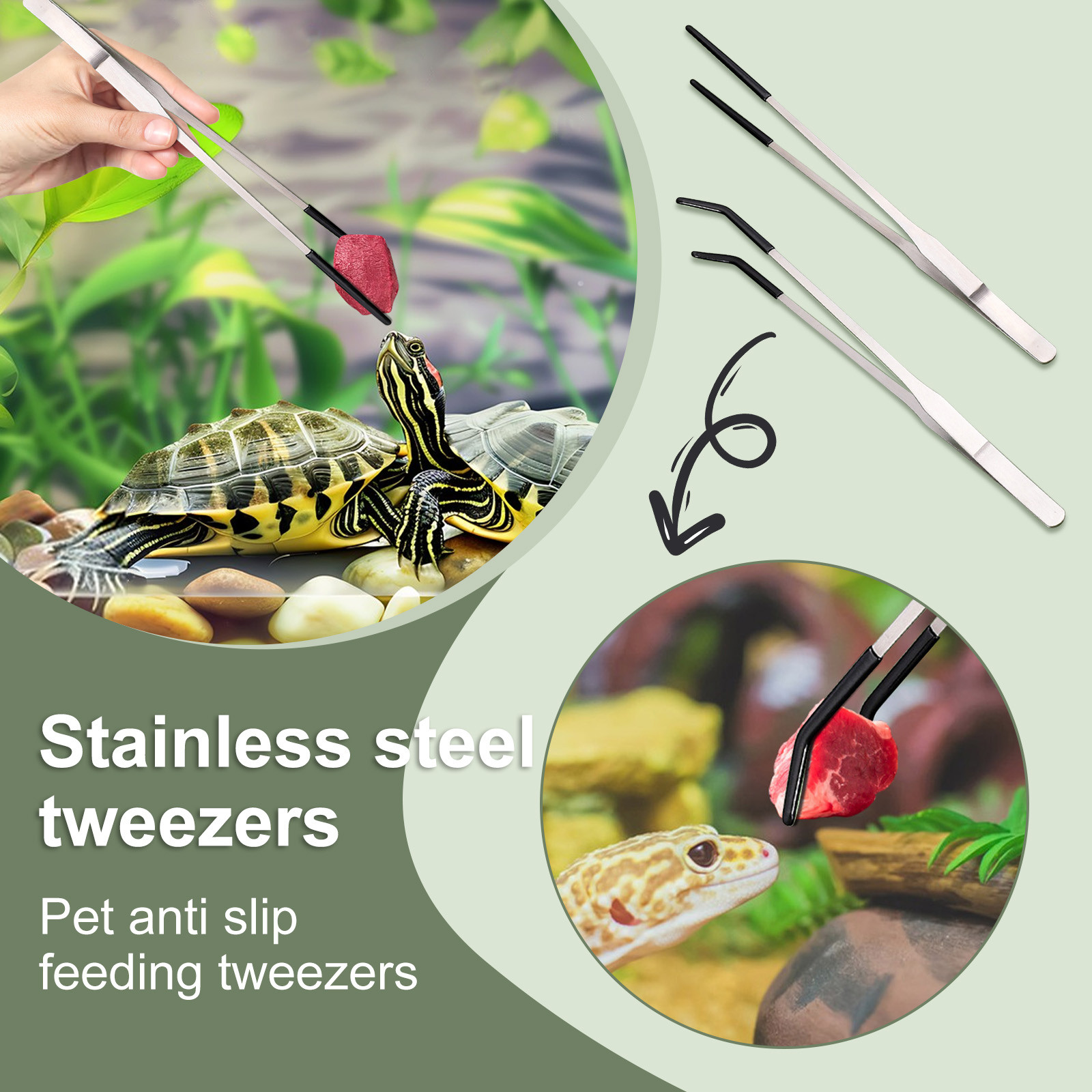 Długie szczypce do karmienia g – Water Dish Reptile recenzja i cena